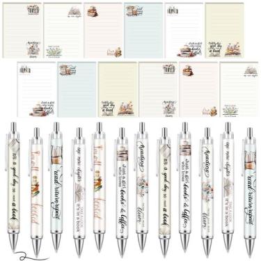 Imagem de Conjunto de cadernos e canetas Gilprop de 24 peças Book Lovers, multic