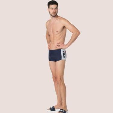 Imagem de Sunga Adulto Modelo Sungão Básica Lisa Moda Praia Fila-Masculino