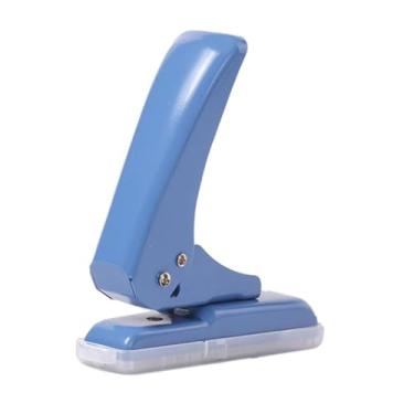 Imagem de Lilihuimaoyi Furador Portátil de Mão, com Um Furo, para Metal, com Capacidade para 40 Folhas, para Aglomerado E Papelão. Fácil de Furar, Azul
