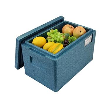 Imagem de Caixa térmica dobrável de 14 L, caixa de gelo, com isolamento frio, para churrasco, acampamento, pincnic e outras atividades ao ar livre