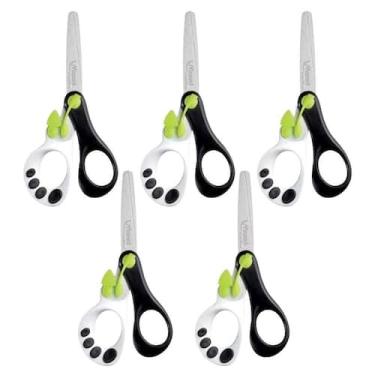 Imagem de Kit 05 Tesoura Escolar 13cm Koopy Panda - Maped  Papelaria  Material E