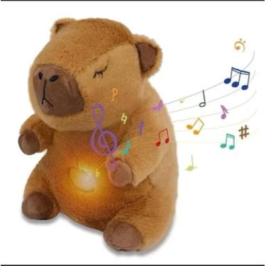 Imagem de Capivara que respira Brinquedo Luz e Som Anti Ansiedade - Pelucia, Mar
