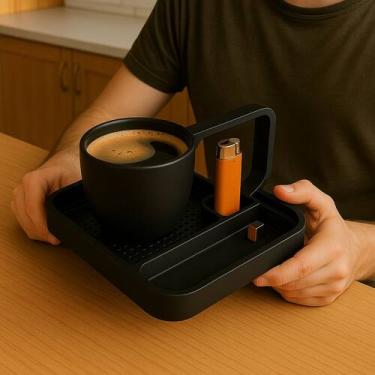 Imagem de Coffee Dock para caneca util 3D - Preto - Cria 3D