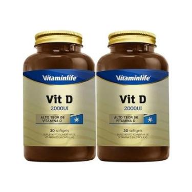 Imagem de Kit 2X Vit D 2000UI - 30 Softgels - Vitaminlife-Masculino