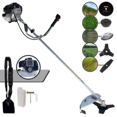 Imagem de Roçadeira Robusta Toyama TBC43H À Gasolina 43cc 1,7HP Com Sistema Anti