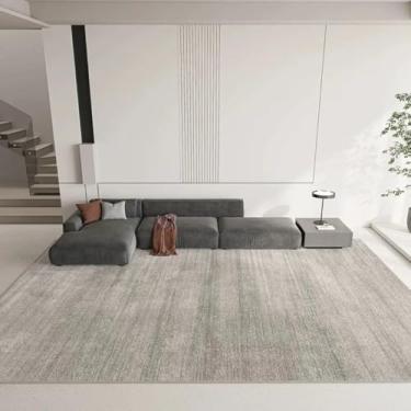Imagem de Tapete verde de cor sólida, luxuoso, para sala de estar, sofá, mesa de centro, tapete, almofada simples para quarto, tapete para casa (100 x 200 cm/SJR-3)