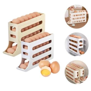 Imagem de Porta Ovos 4 Andares Gaveta Dispenser Com Sistema Deslizante