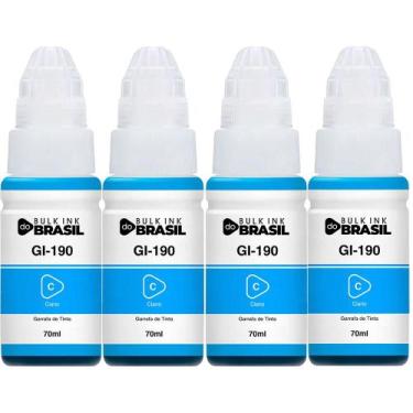 Imagem de KIt 4 Tintas Para G3110, G3111, G4100 G2100 G2110 Gi-190 - Bulk Ink Do