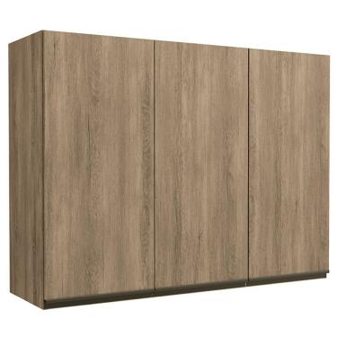 Imagem de Armario Aereo 3 Portas 120 Cm Mdp Maxxi G766 Kappesberg Nogal