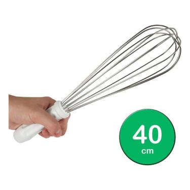 Imagem de Batedor Tipo Pera 40Cm Bater Cremes Coberturas Doces Solrac