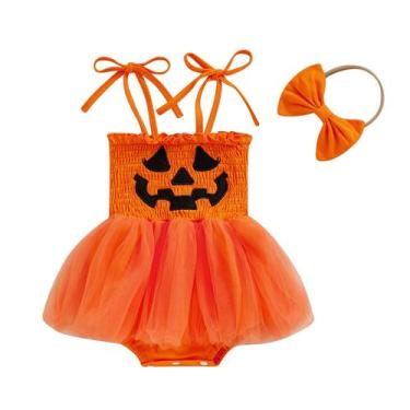 Imagem de Roupa de menina YINGISFITM My First Halloween Pumpkin 6-12M
