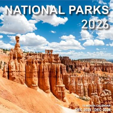 Imagem de Calendário 2026-2026 - Calendário de parede de novembro de 2025 a dezembro de 2026, 2026-2026, calendário suspenso com marcação de feriado, papel premium para organização, 18 cm x 18 cm, Parque