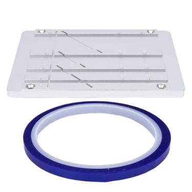 Imagem de Sanpyl Kit de Bloco de Emenda para Emenda de Fita de 1, 1/2, 1/4, 1/8 de Ajuste para Revoxsonido Carretel de Abertura para Carretel de Fitas Cassete de 10 Polegadas (Azul)