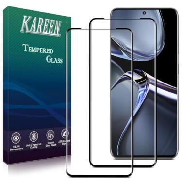 Imagem de KAREEN Pacote com 2 protetores de tela para Samsung Galaxy S20 película de vidro temperado, cobertura total curvada 3D, sem bolhas, antiarranhões, compatível com capas