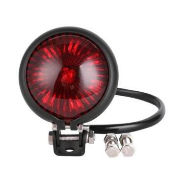 Imagem de Luz Traseira LED 12V Para Motocicleta, Lâmpada De Freio Vermelha Compa