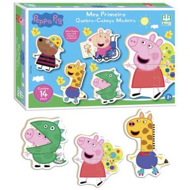 Imagem de Meu Primeiro Quebra Cabeça Peppa Pig Educativo Nig Brinquedo - Nig Bri