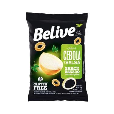 Imagem de Kit 10 Snack Sem Glúten Sabor Churrasco e Cebola 35g Belive