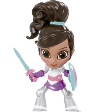 Imagem de Brinquedo Princesa Nella Figura 9 cm - DTC Brinquedos, Nella com armad