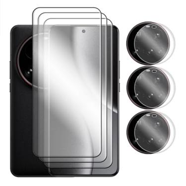 Imagem de Para Xiaomi 15 Ultra 5G, 6 em 1 Vidro Temperado Cobertura Completa 3D Filme Protetor de Tela Curvo