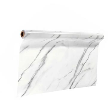 Imagem de Papel Parede Adesivo Autocolante Marmore Falso Flexivel Casa Banheiro Cozinha Moveis Envelopamento Reforma Construçao