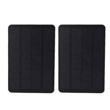 Imagem de FTVOGUE Painel Solar de 10 W, 2 Unidades de Carregador de Silício Monocristalino IP65 à Prova de água Com Suporte Ajustável de 360 ​​graus, para Campainha de Bateria Circular Plus Pro