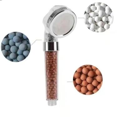 Imagem de Ducha Chuveiro Alta Pressão Com Filtragem Iônica e Cromoterapia Mangueira Incluso