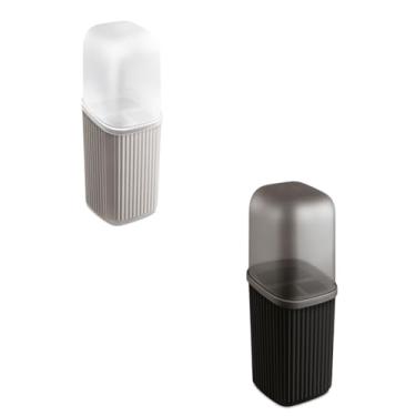 Imagem de Kit 2 Estojos Dentais Porta Escova Dente Higiene Viagem (Ambas)