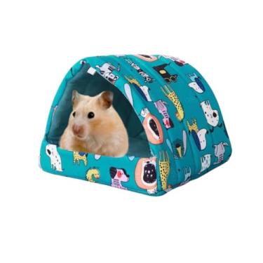 Imagem de Esconderijo de animais pequenos, cama de porquinho-da-índia, lavável, acessórios de gaiola para animais de estimação, para camundongos, chinchilas, hamsters, ouriços, furões, dragões e ratos barbudos