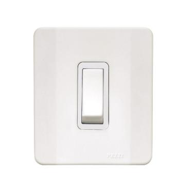 Imagem de Interruptor Simples C/caixa Sobrepor Branca 61500 - Pezzi
