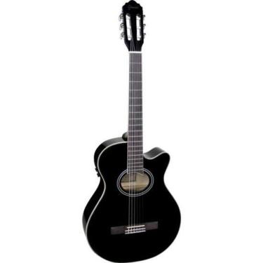 Imagem de Violão Giannini Gnf-1d Mini Jumbo Nylon Preto [f002]