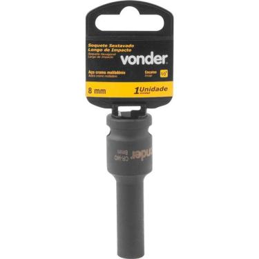 Imagem de Soquete Sextavado De Impacto Longo Enc 1/2" 08mm Aço Cromo