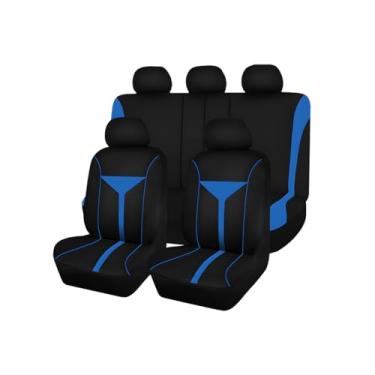 Imagem de FALVFUN Conjunto completo de capa de assento de carro, respirável, lavável, à prova de poeira, capa dividida para assento dianteiro e traseiro com zíper, protetor de cadeira interior automotivo
