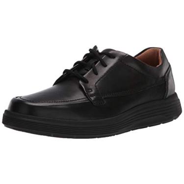 Imagem de Clarks Sapato Oxford masculino de couro com cadarço, Couro preto, 10.5