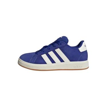 Imagem de adidas Tênis infantil Grand Court 00s, Azul semi lúcido/branco fora/chiclete, 10.5 Little Kid