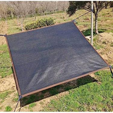 Imagem de Toldo de ângulo reto, tela de vela, pano de proteção solar, tecido de sombra respirável, protetor solar, sombra com isolamento térmico para lona de malha, pérgola, rede de privacidade, preto - 4 x 7 m