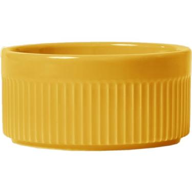 Imagem de Germer, Ramekin redondo em porcelana, modelo assar ou servir, refratária, Ø 14 cm, 850 ml, Amarelo
