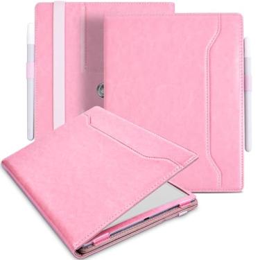 Imagem de E NET-CASE Capa para eBook Onyx Boox GO de 10,3 polegadas, novo design atualizado, suporte giratório de 360 graus com suporte para caneta/alça de mão e hibernar/despertar automático (rosa)