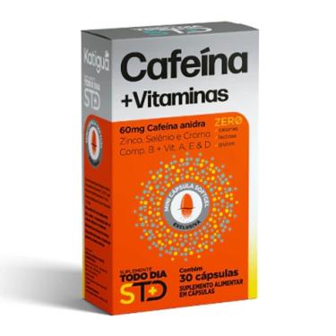 Imagem de STD Cafeína + Vitaminas - 30 Cápsulas - Katiguá-Unissex