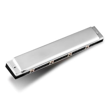 Imagem de Gaita profissional 24 furos gaita polifônica destaque chave C desempenho profissional (tipo 3)