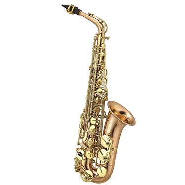Imagem de Kit de saxofone profissional de alto grau de fósforo cobre dourado laca chave saxofone alto latão saxofone para iniciantes