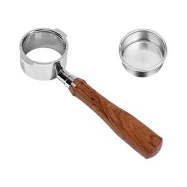 Imagem de Portafiltro Sem Fundo De Aço Inoxidável De 51 Mm Para Delonghi EC200 E