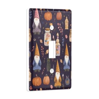 Imagem de Blueangle Capa para placa de parede para interruptor de luz - Gnomos fofos potes de doces capa decorativa para tomada de parede, tamanho 1 - gangue 4,53 x 2,76 polegadas (280)