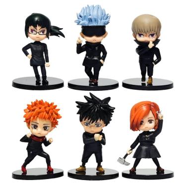 Imagem de Coleção de brinquedos de figuras de anime, 6 peças Jujutsus Kaisens Itadori Yuji