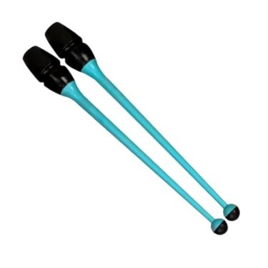 Imagem de predolo Conjunto de 2 bastões de ginástica rítmica com 41 cm de comprimento para treinamento de ginástica, Azul