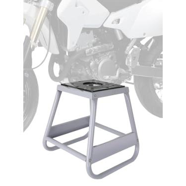 Imagem de BAOUFF Suporte para bicicleta da sujeira, suporte universal destacável antiderrapante 204 kg com capacidade para painel de motocicleta e manutenção de esportes motorizados - cinza