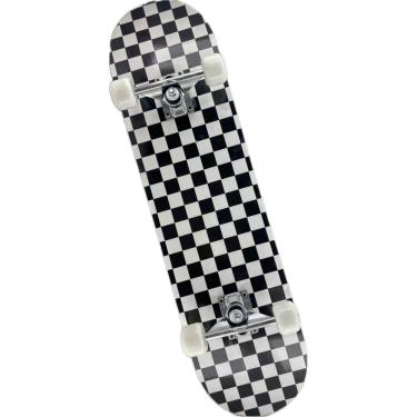 Imagem de Skate Street Spin Preto e Branco CKS Shape 8 Camadas