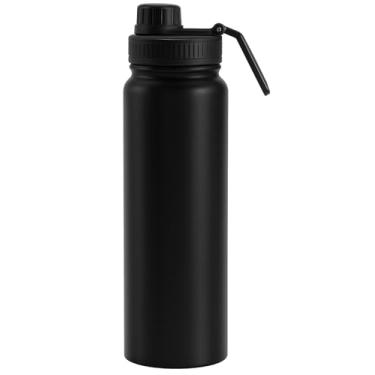 Imagem de Garrafa Térmica 800 ml Inox Esportiva Preta – Squeeze Isolada a Vácuo para Academia, Trabalho e Viagens | Storeasy