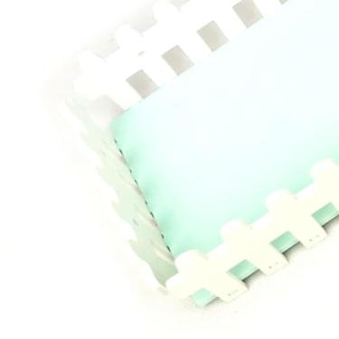 Imagem de Generic Plataforma Deslizante de Casa de Hamster Em PVC Estável, Plataforma de Cerca de Hamster Fácil de Instalar para, Adequada para Anões, Ursos Dourados e Planadores de Açúcar (Fundo Verde Menta)