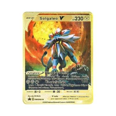 Imagem de Cartão De Jogo Pokémon Pikachu Charizard Poke Ball Metal Preto Inglês 