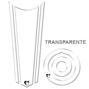 Imagem de Adesivo Resinado Gravata Tanque E Bocal Moto Yamaha Transparente